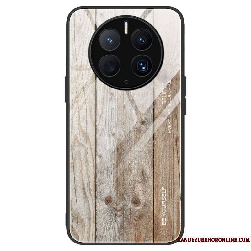 Coque Huawei Mate 50 Pro Verre Trempé Design Bois