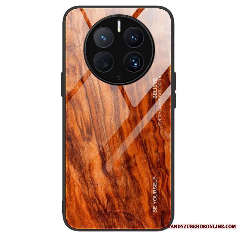 Coque Huawei Mate 50 Pro Verre Trempé Design Bois