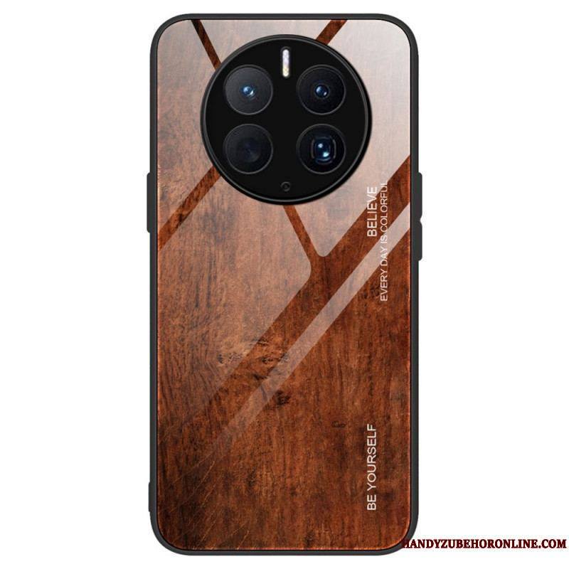 Coque Huawei Mate 50 Pro Verre Trempé Design Bois