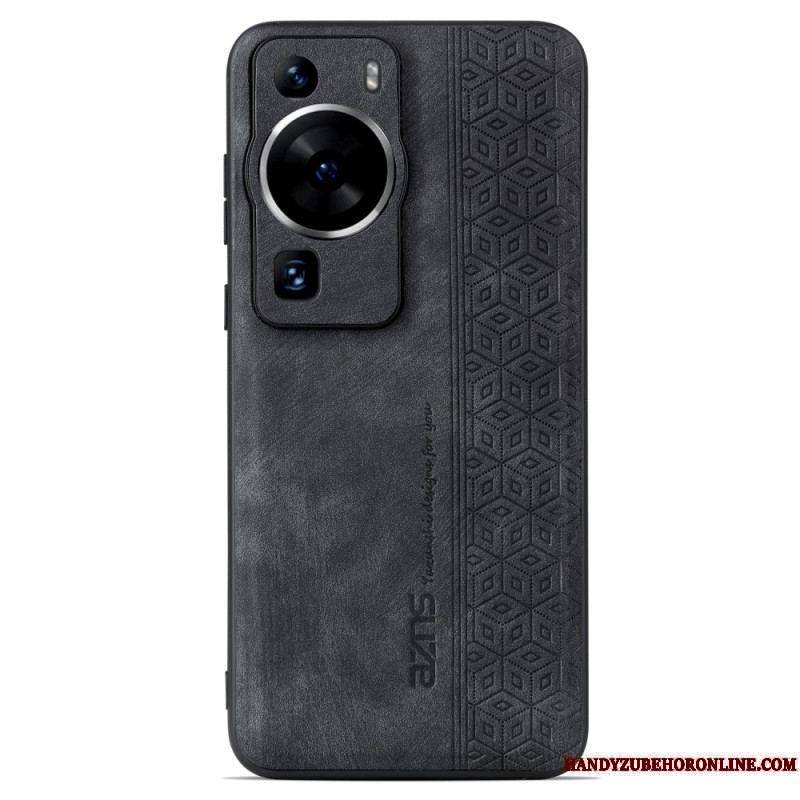 Coque Huawei P60 Pro Effet Cuir AZNS