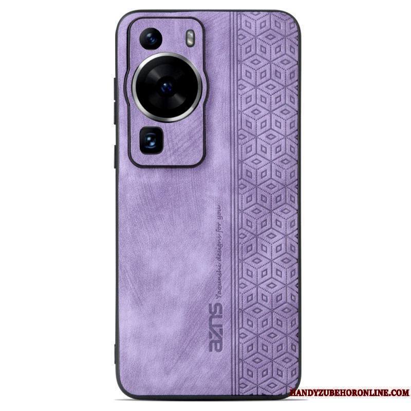 Coque Huawei P60 Pro Effet Cuir AZNS