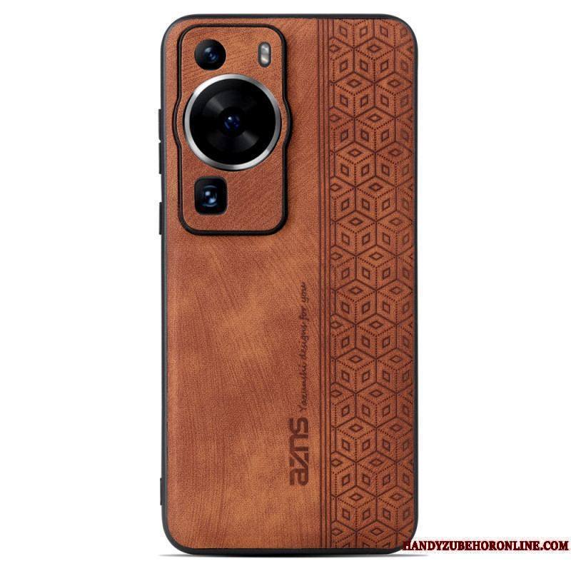 Coque Huawei P60 Pro Effet Cuir AZNS