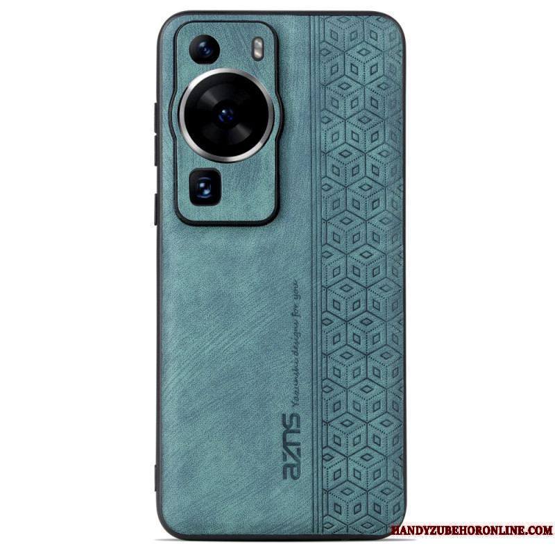 Coque Huawei P60 Pro Effet Cuir AZNS