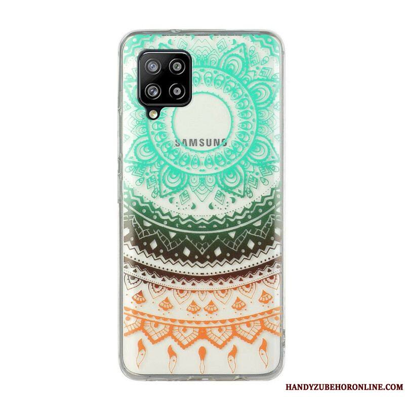 Coque Samsung Galaxy A12 / M12 Transparente Fleurs Mandala