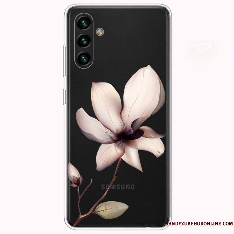 Coque Samsung Galaxy A13 5G / A04s Transparente Une Fleur