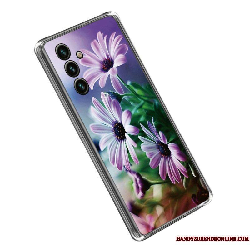 Coque Samsung Galaxy A14 5G / A14 Silicone Florale