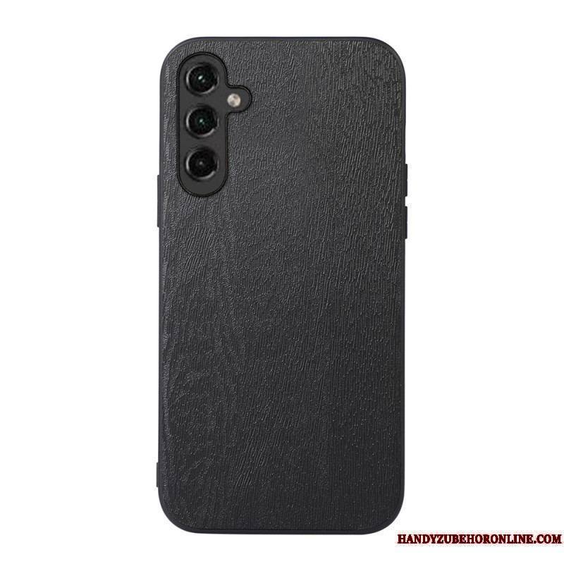 Coque Samsung Galaxy A14 5G / A14 Simili Cuir Effet Bois