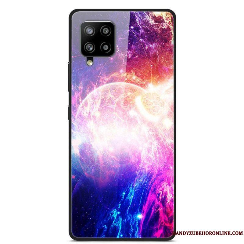 Coque Samsung Galaxy A42 5G Verre et Silicone Planètes en feu