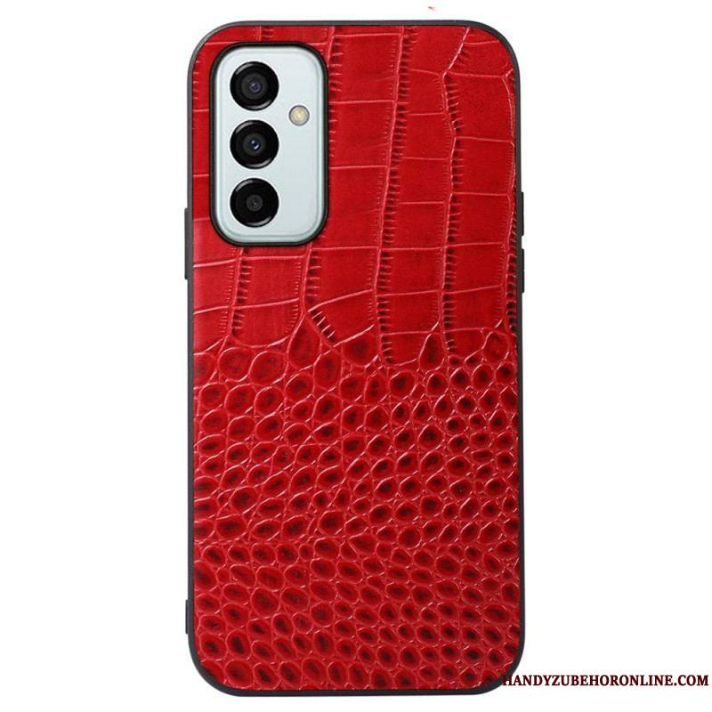 Coque Samsung Galaxy M23 5G Véritable Cuir Texture Crocodile