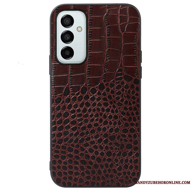 Coque Samsung Galaxy M23 5G Véritable Cuir Texture Crocodile