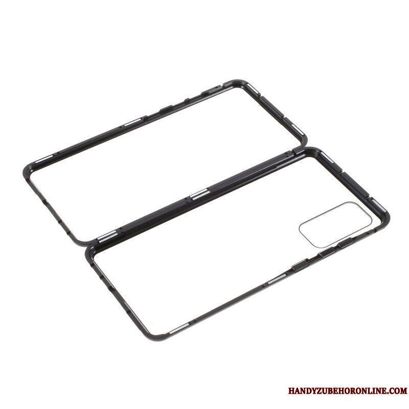 Coque Samsung Galaxy S20 FE Rebords Métal et Dos Verre Trempé