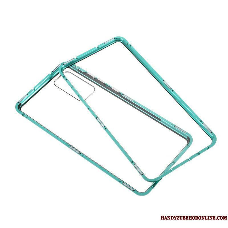 Coque Samsung Galaxy S20 FE Rebords Métal et Dos Verre Trempé