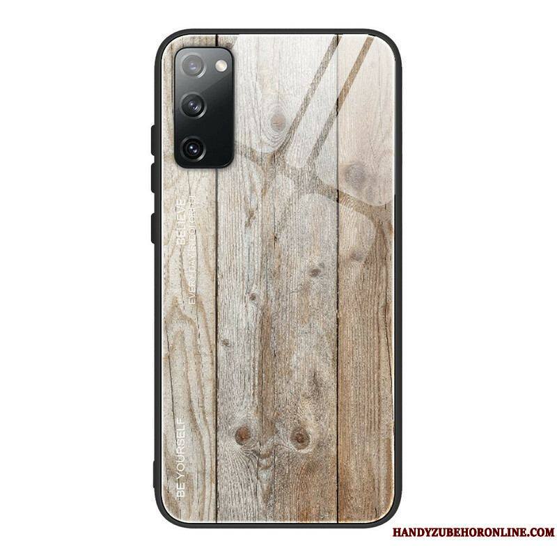 Coque Samsung Galaxy S20 FE Verre Trempé Design Bois