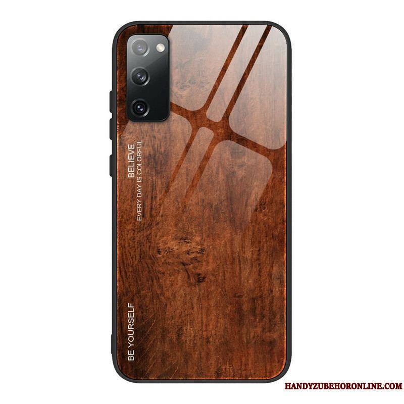 Coque Samsung Galaxy S20 FE Verre Trempé Design Bois