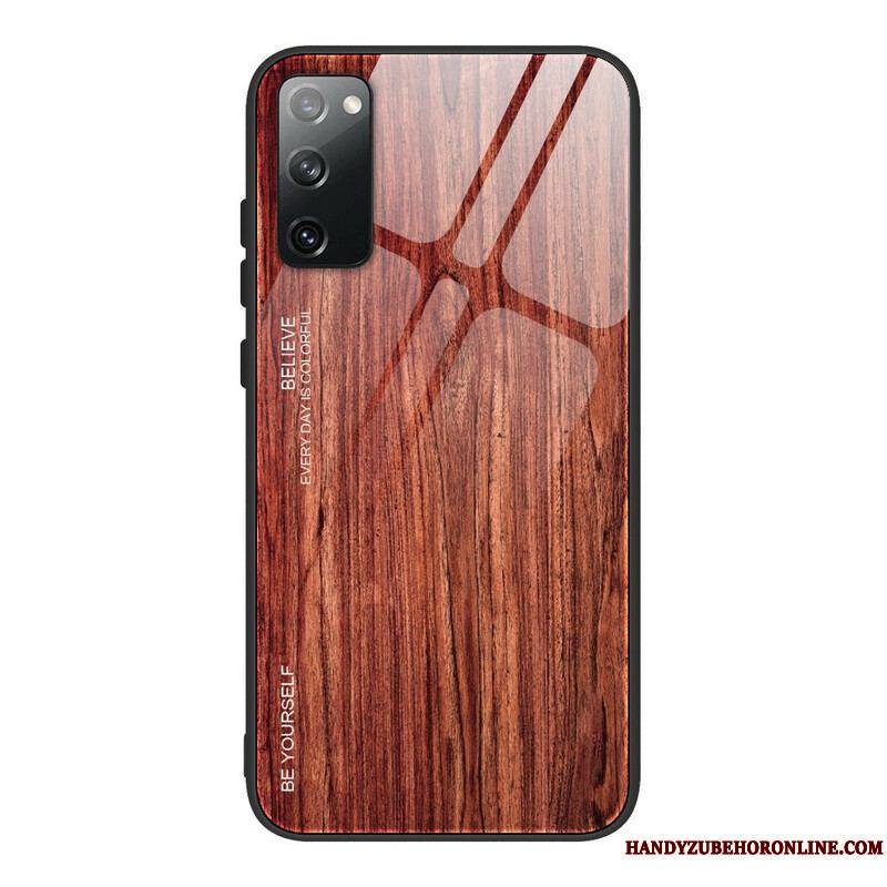 Coque Samsung Galaxy S20 FE Verre Trempé Design Bois