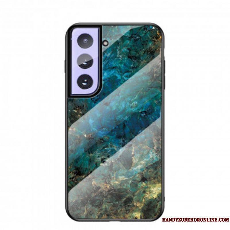 Coque Samsung Galaxy S21 5G Verre Trempé Marble Colors