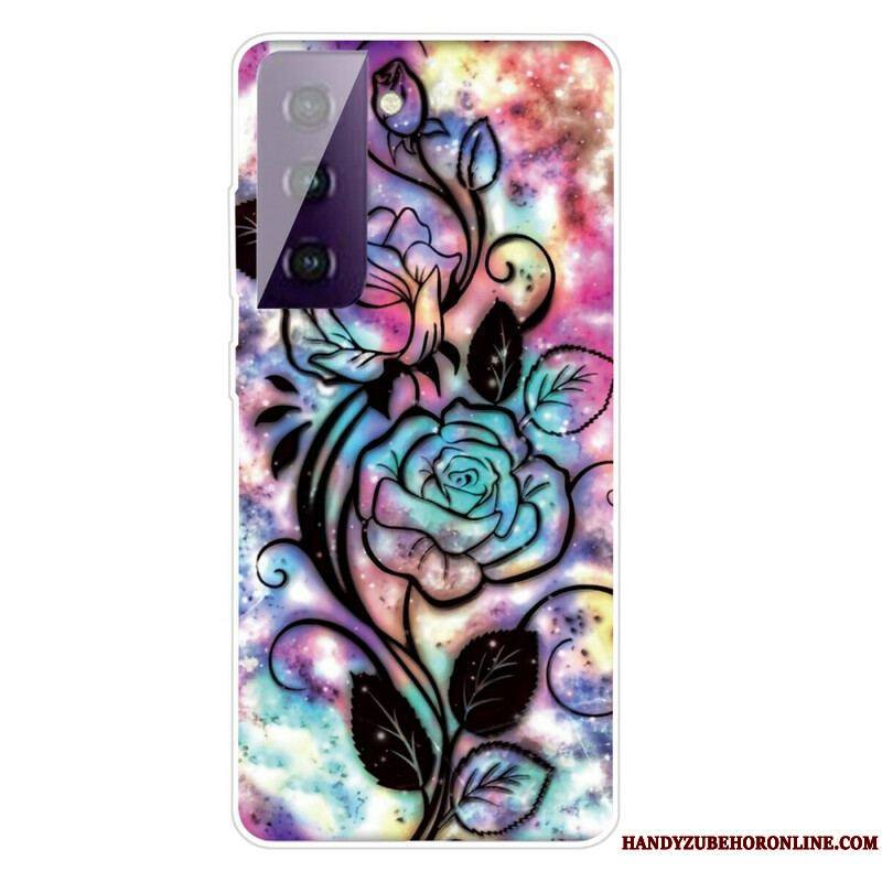 Coque Samsung Galaxy S21 FE Fleurs Graphiques