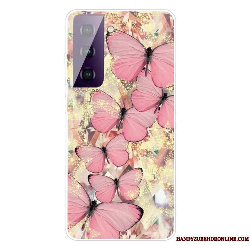 Coque Samsung Galaxy S21 FE Papillons Papillons