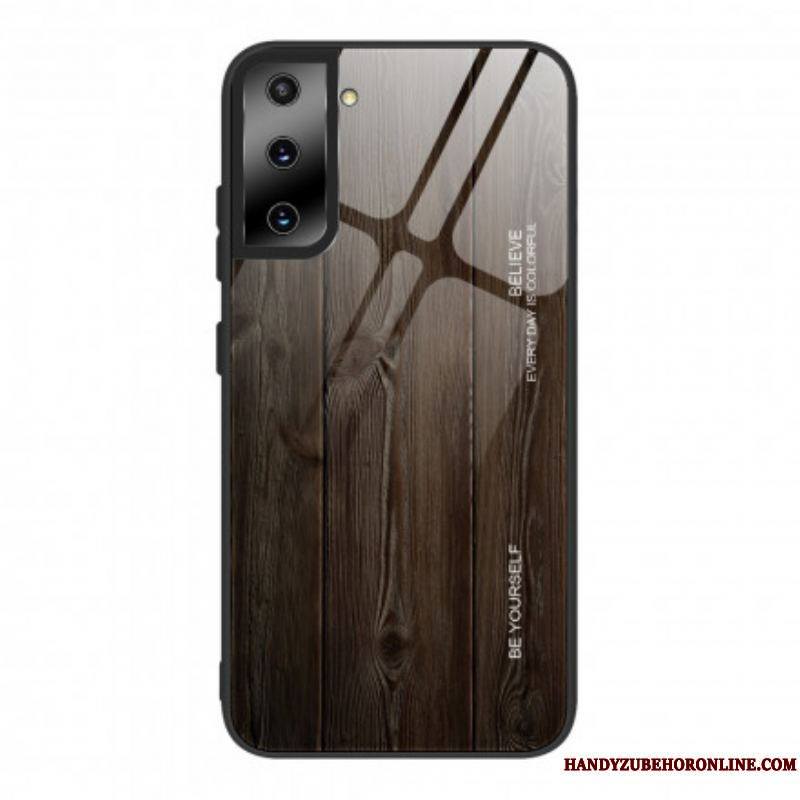 Coque Samsung Galaxy S21 Plus 5G Verre Trempé Design Bois