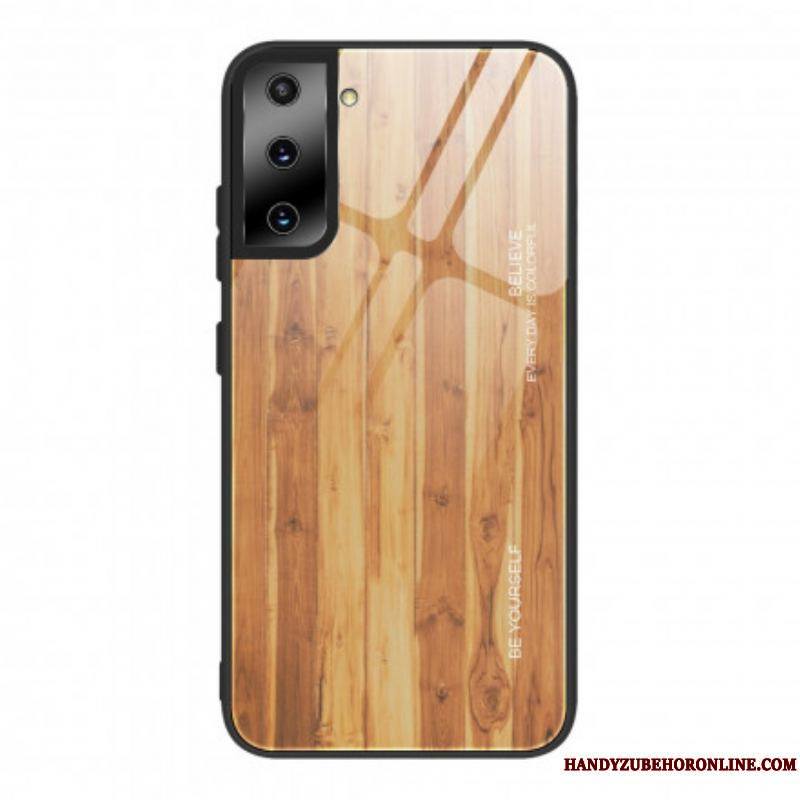 Coque Samsung Galaxy S21 Plus 5G Verre Trempé Design Bois