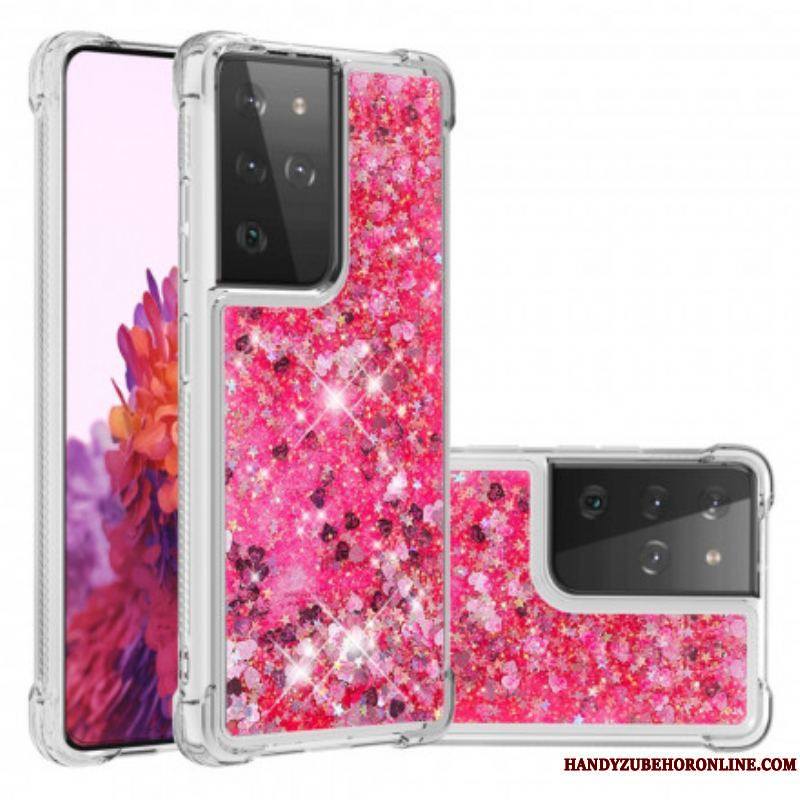 Coque Samsung Galaxy S21 Ultra 5G Désires Paillettes