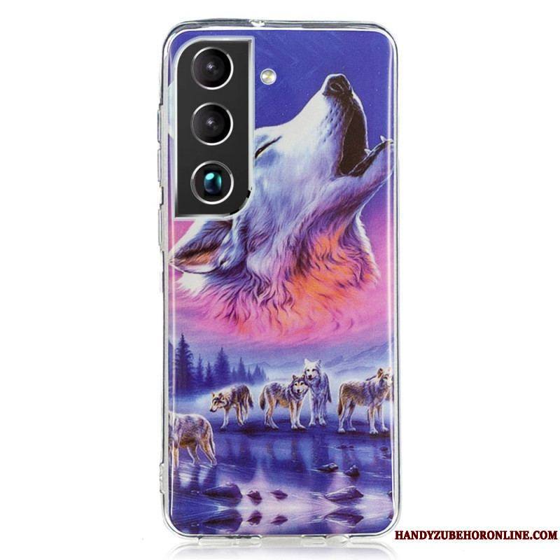 Coque Samsung Galaxy S22 5G Loup Fluorescente