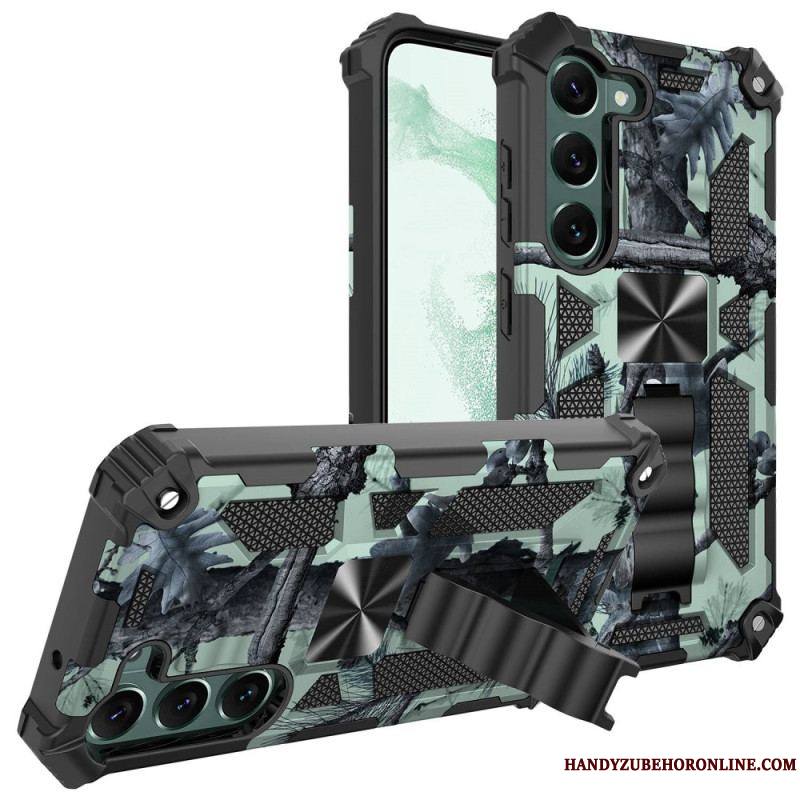 Coque Samsung Galaxy S23 Plus 5G Camouflage Support Amovible