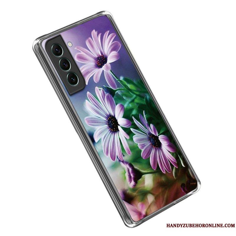 Coque Samsung Galaxy S23 Plus 5G Silicone Florale