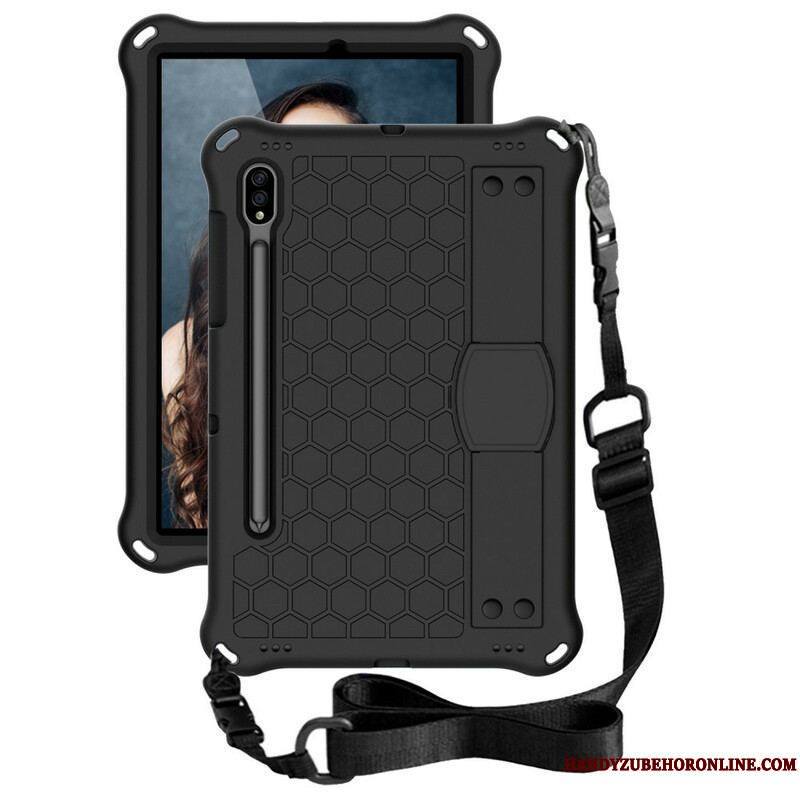 Coque Samsung Galaxy Tab S8 / Tab S7 EVA avec Sangle-Support et Bandoulière