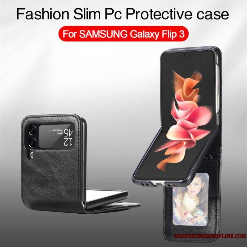 Coque Samsung Galaxy Z Flip 3 5G Style Cuir Portefeuille