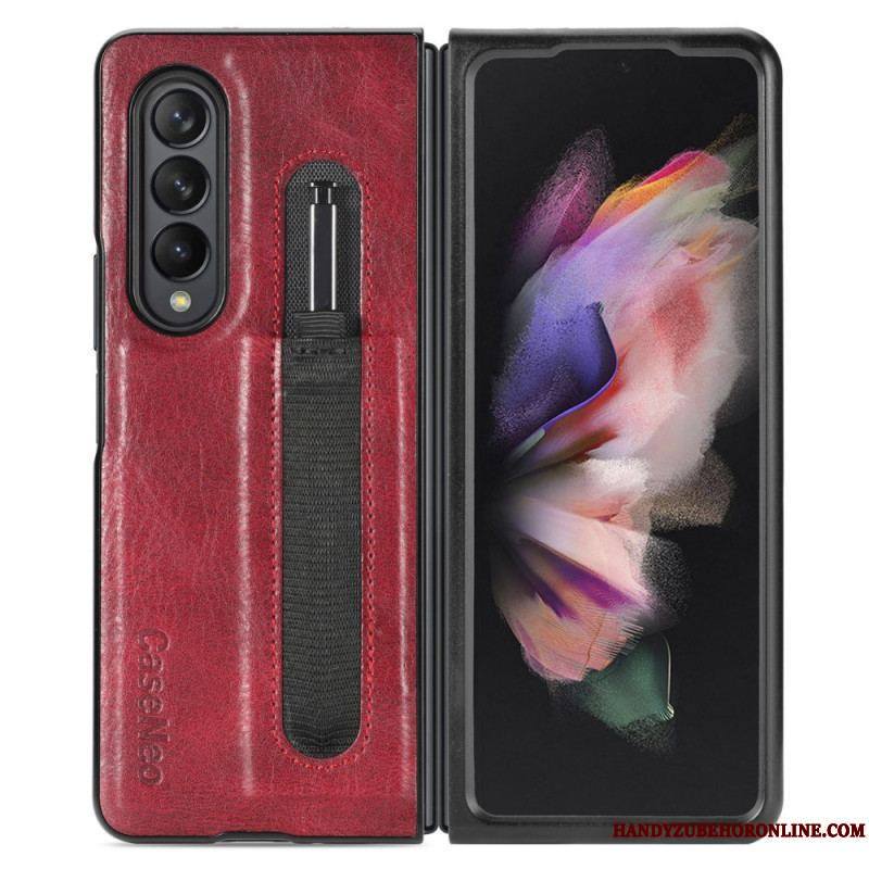 Coque Samsung Galaxy Z Fold 3 5G Style Cuir Porte-Stylet CASENEO