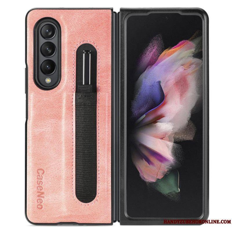 Coque Samsung Galaxy Z Fold 3 5G Style Cuir Porte-Stylet CASENEO