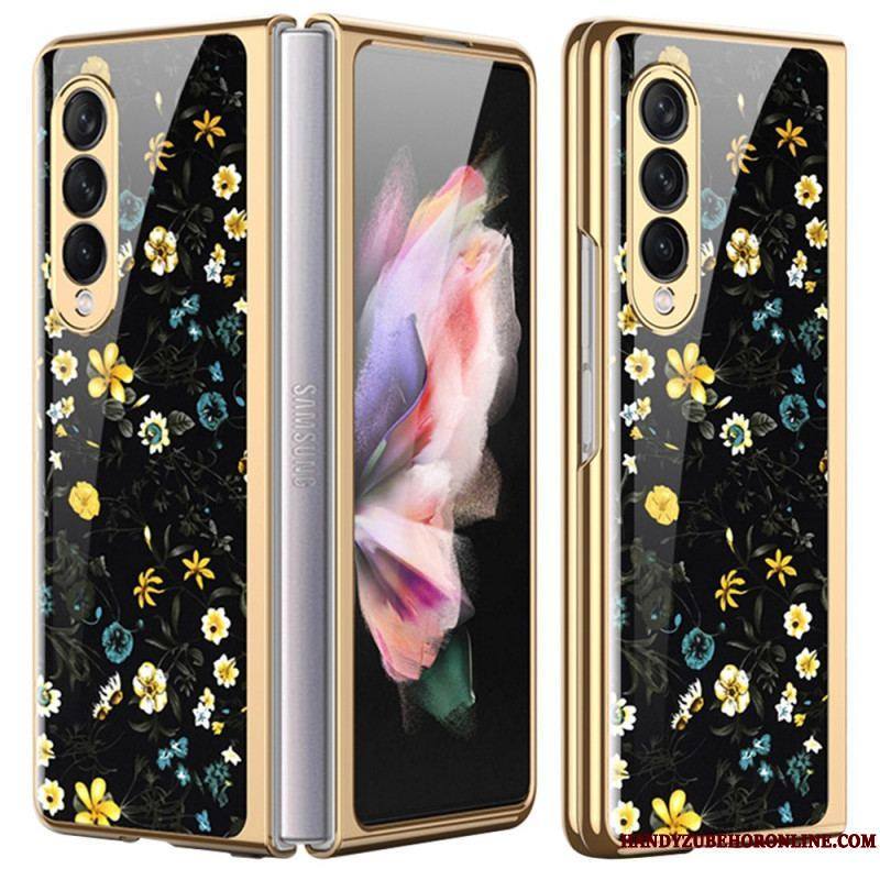 Coque Samsung Galaxy Z Fold 3 5G Verre Trempé Florale