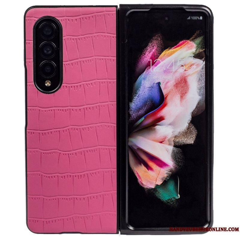 Coque Samsung Galaxy Z Fold 4 Relief Croco