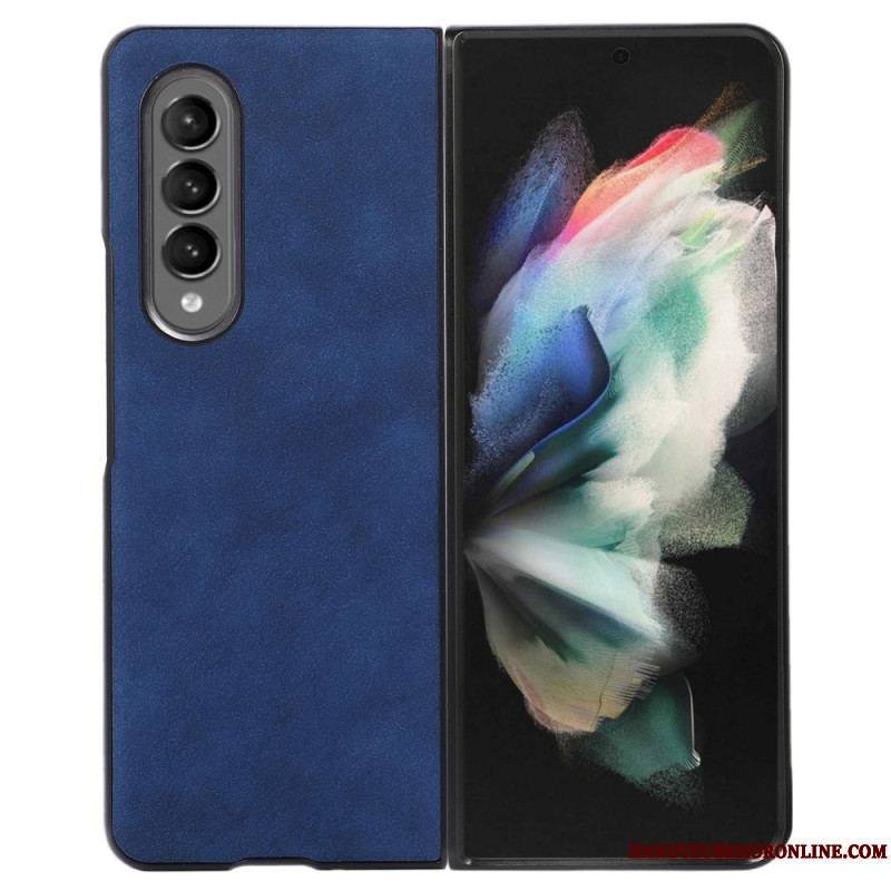 Coque Samsung Galaxy Z Fold 4 Simili Cuir Texture Peau