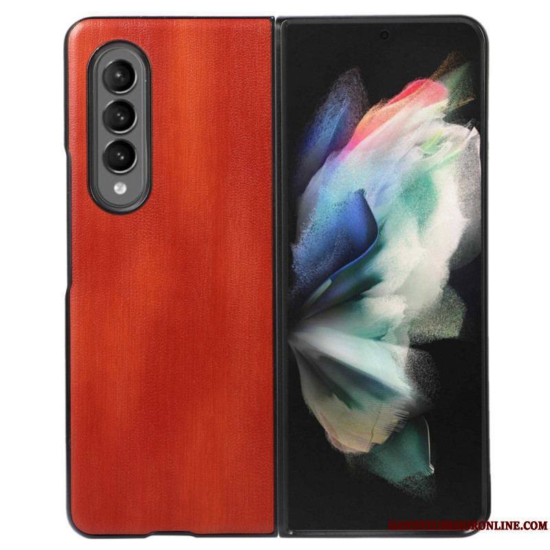 Coque Samsung Galaxy Z Fold 4 Simili Cuir Vieilli