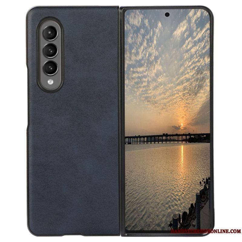 Coque Samsung Galaxy Z Fold 4 Texture Cuir Enduit