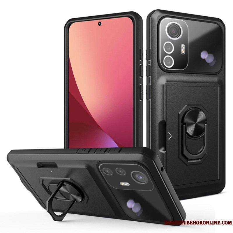 Coque Xiaomi 12 / 12X Anneau-Support et Porte-Carte