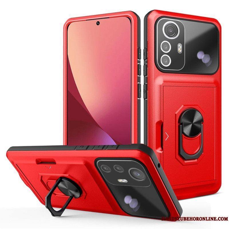 Coque Xiaomi 12 / 12X Anneau-Support et Porte-Carte