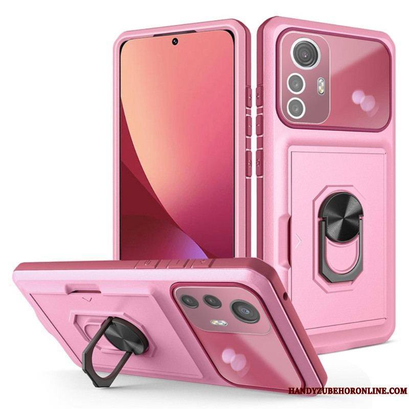 Coque Xiaomi 12 / 12X Anneau-Support et Porte-Carte