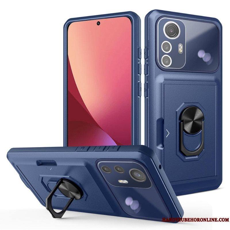 Coque Xiaomi 12 / 12X Anneau-Support et Porte-Carte