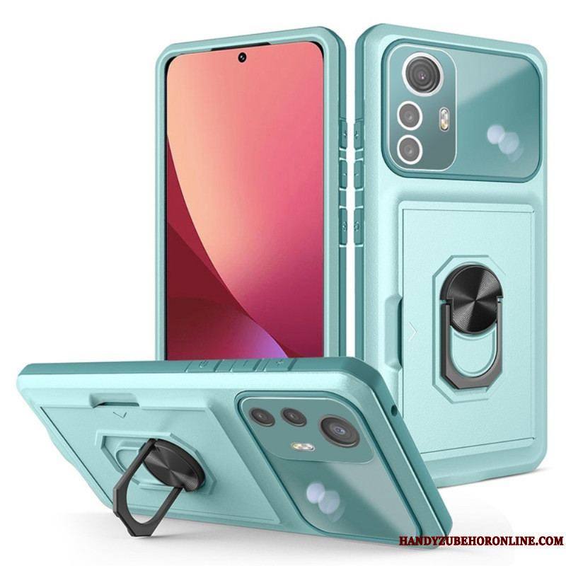 Coque Xiaomi 12 / 12X Anneau-Support et Porte-Carte