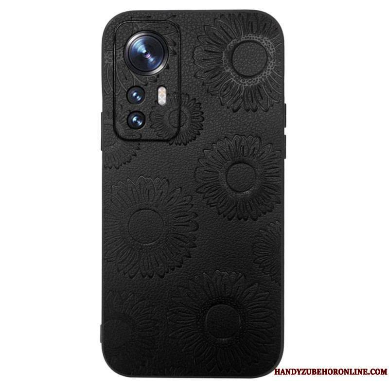 Coque Xiaomi 12 / 12X Simili Cuir Tournesols