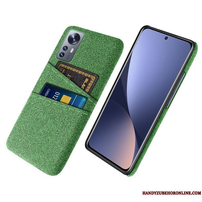 Coque Xiaomi 12 / 12X Tissu Porte-Cartes