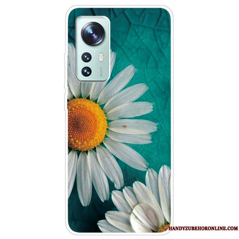 Coque Xiaomi 12 Pro Silicone Florale