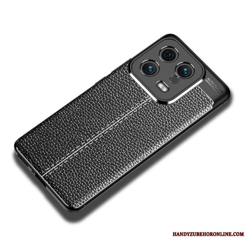 Coque Xiaomi 13 Effet Cuir Litchi Double Line