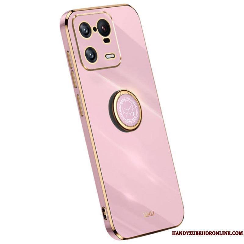 Coque Xiaomi 13 Pro Effet Métal Anneau-Support XINLI