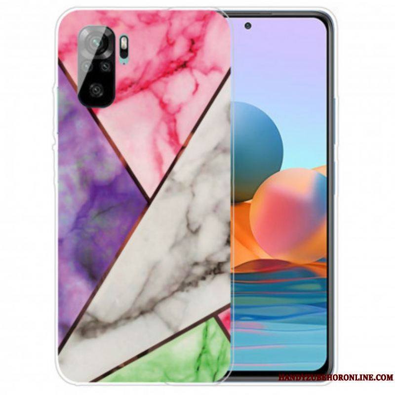 Coque Xiaomi Redmi Note 10/10S/Poco M5s Marbre Géométrie Intense