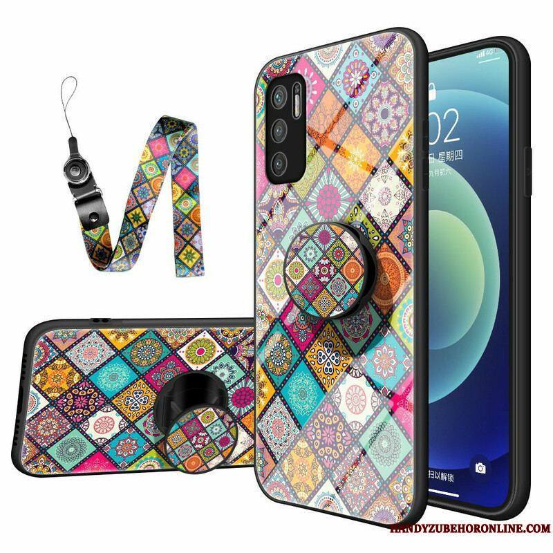 Coque Xiaomi Redmi Note 10 5G / Poco M3 Pro 5G Support Magnétique Patchwork