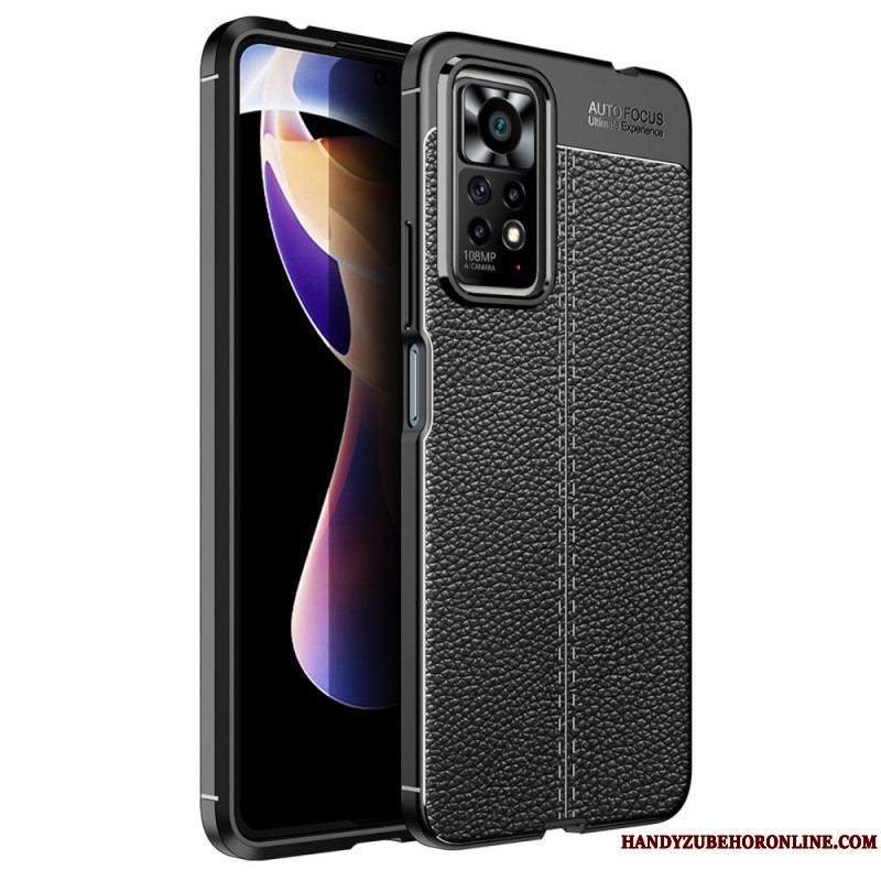 Coque Xiaomi Redmi Note 11 Pro / Note 11 Pro 5G Effet Cuir Litchi Double Line